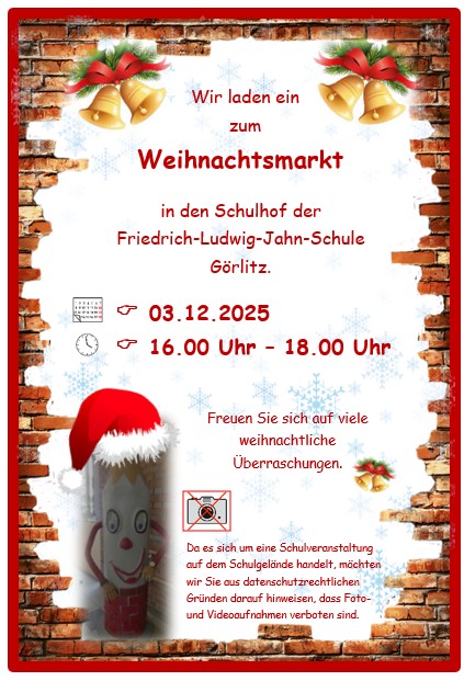 Einladung zum Weihnachtsmarkt